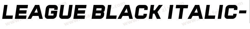 League Black Italic字体转换